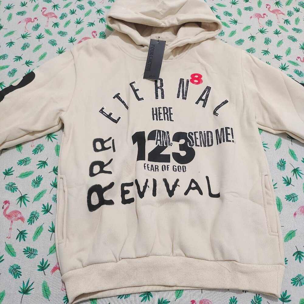 Fear of God ETERNAL REVIVAL Beige Graphic Hoodie